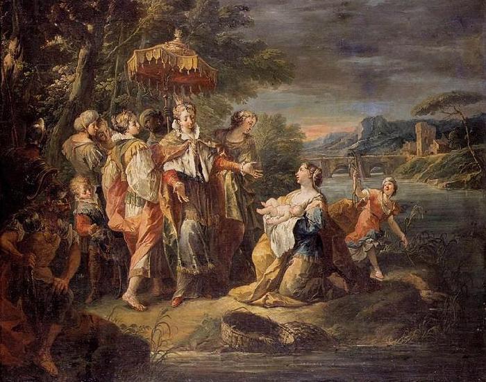 Gaspare Diziani Finding of Moses China oil painting art